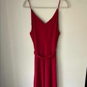H&M Vibrant Red Midi Dress